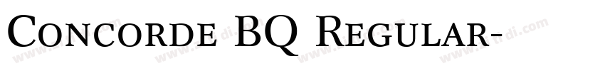 Concorde BQ Regular字体转换